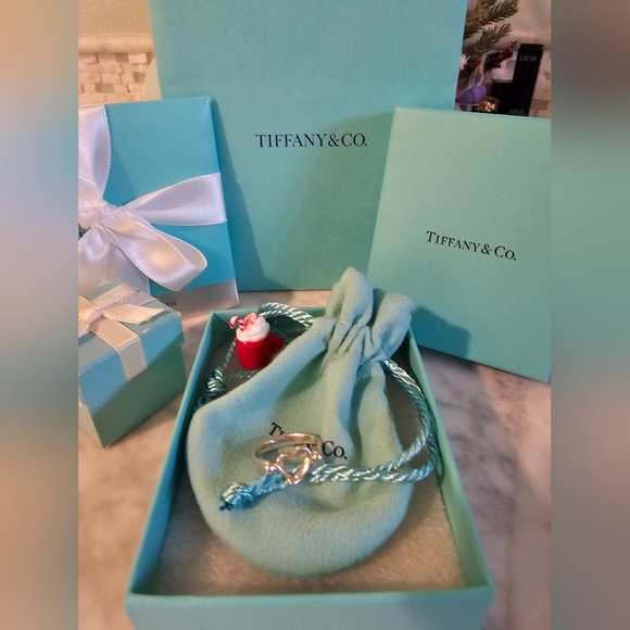 Tiffany & Co. Elsa Peretti Spain Open Heart Ring Sz-5 Sterling Silver 925 - Picture 3 of 16